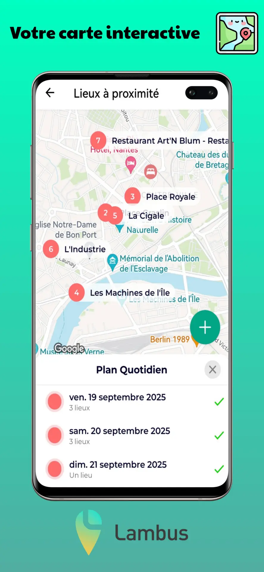 Votre carnet de voyage en ligne - carte interactive