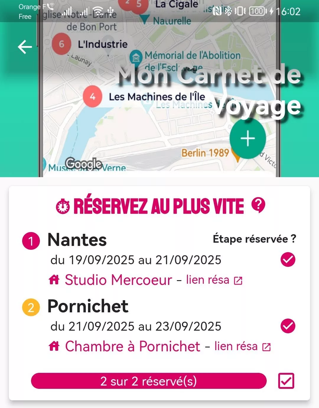 Votre carnet de voyage en ligne - hébergements